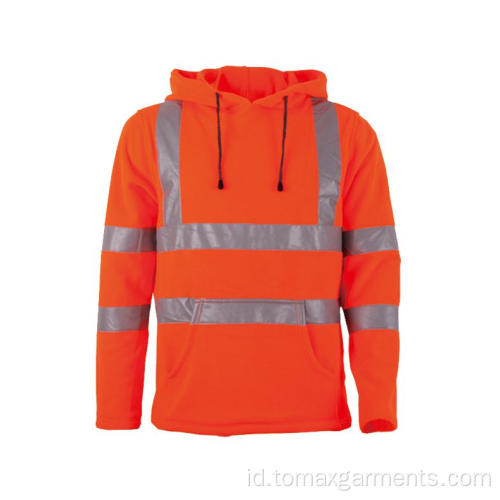 Jaket Musim Dingin Hi Vis Custom Mens Hooded